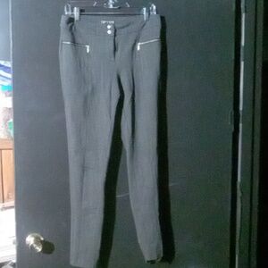 Thalian skinny leg dress pants black waist 15" no size on tag